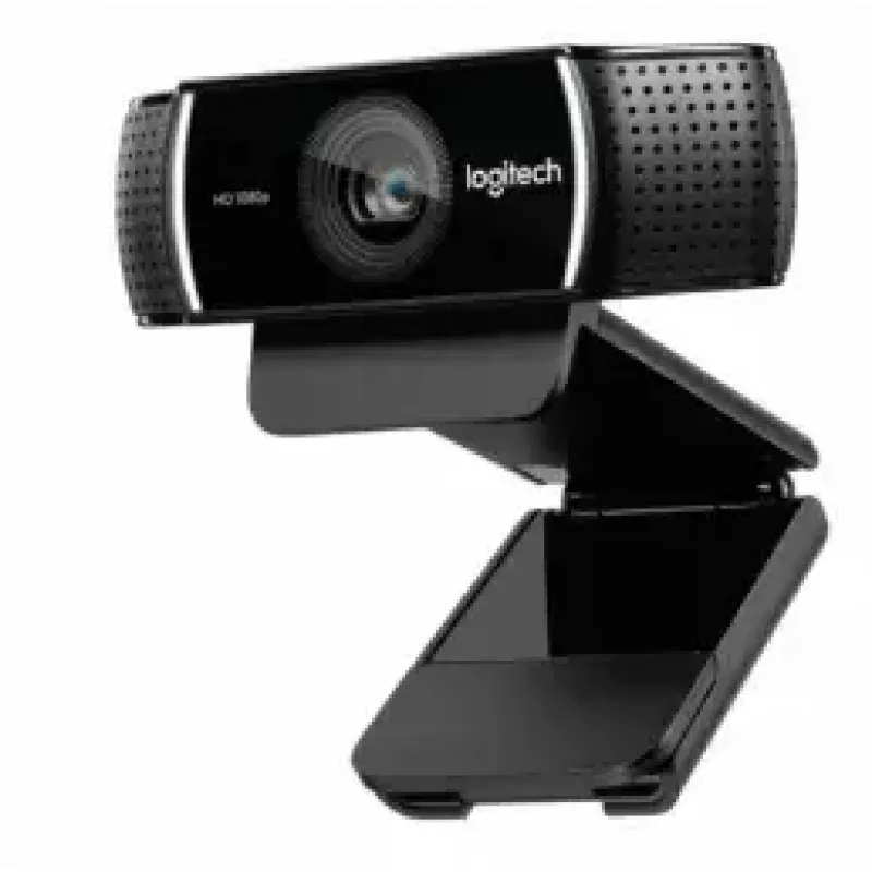 Logitech C922 1920 x 1080pikslit USB Must veebikaamera