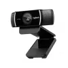 Logitech C922 1920 x 1080pikslit USB Must veebikaamera