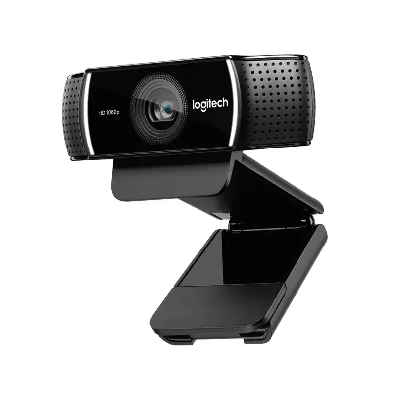 Logitech C922 1920 x 1080pikslit USB Must veebikaamera