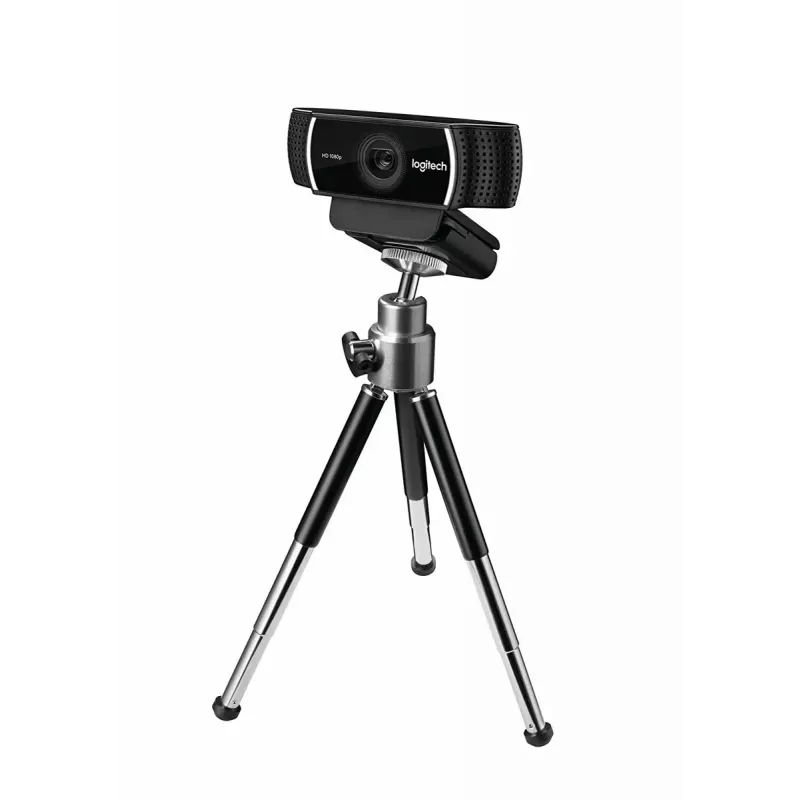Logitech C922 1920 x 1080pikslit USB Must veebikaamera