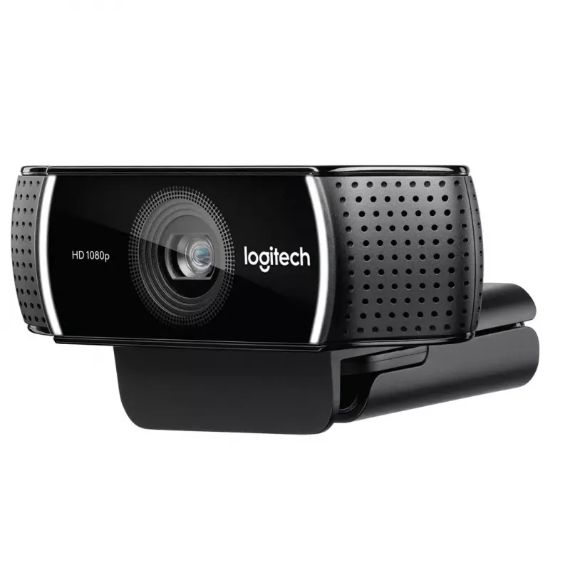 Logitech C922 1920 x 1080pikslit USB Must veebikaamera