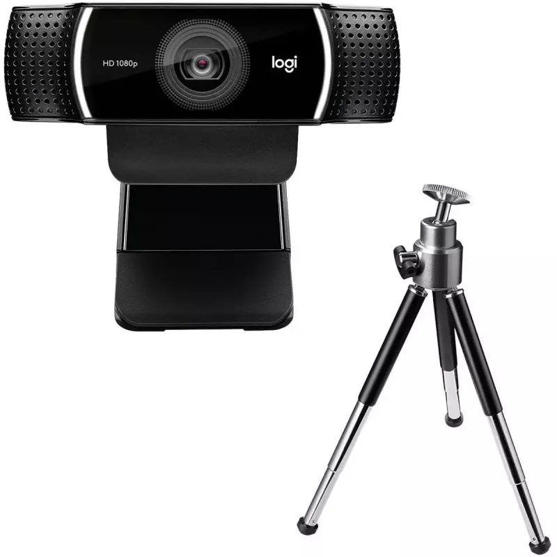 Logitech C922 1920 x 1080pikslit USB Must veebikaamera