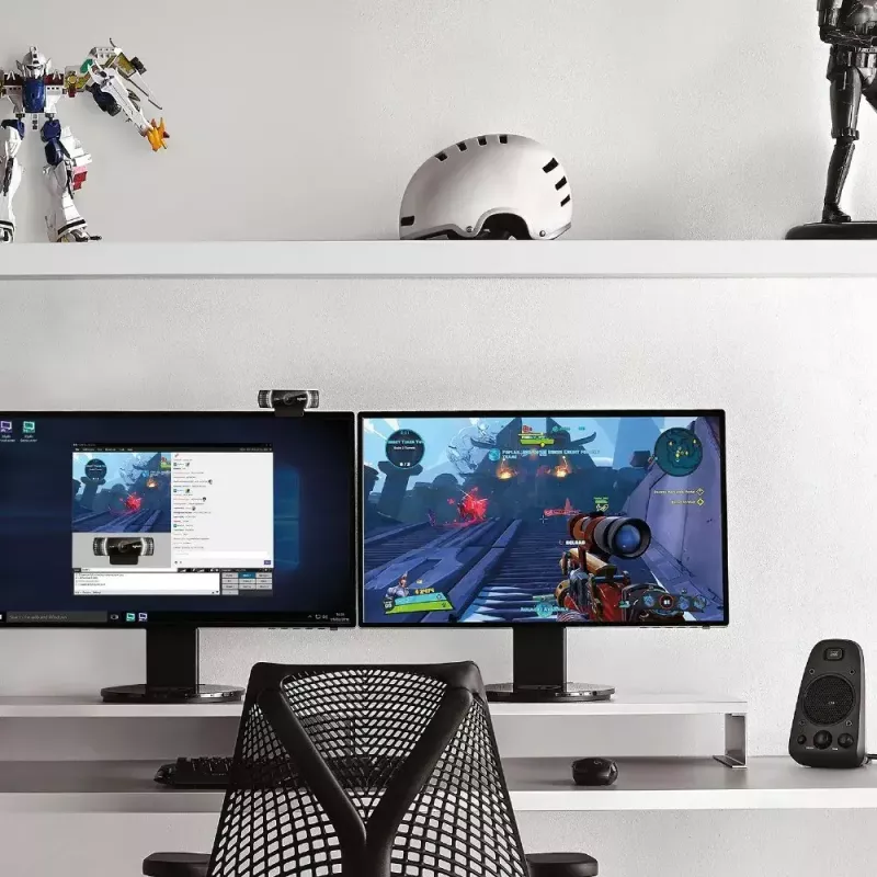 Logitech C922 1920 x 1080pikslit USB Must veebikaamera
