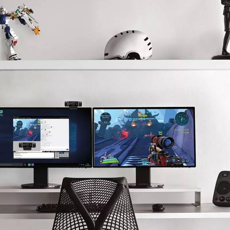 Logitech C922 1920 x 1080pikslit USB Must veebikaamera
