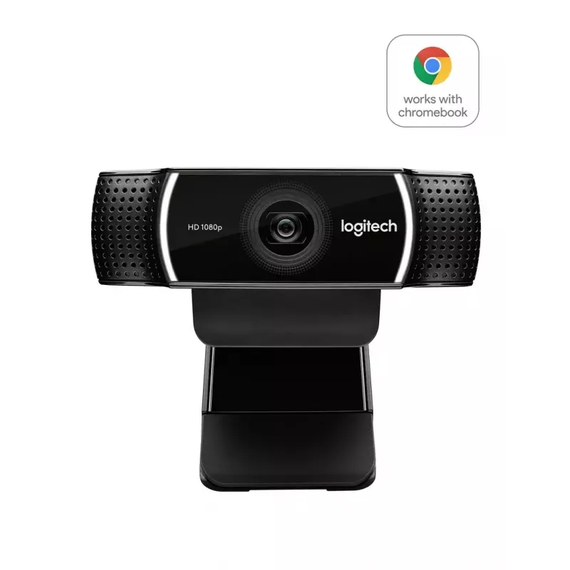 Logitech C922 1920 x 1080pikslit USB Must veebikaamera