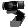 Logitech C922 1920 x 1080pikslit USB Must veebikaamera