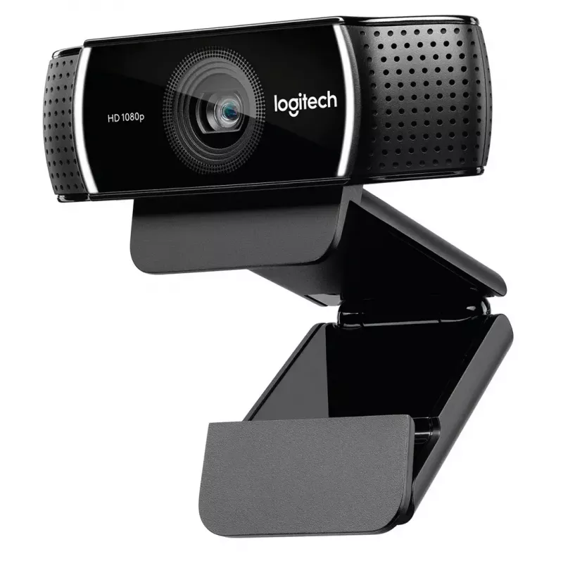 Logitech C922 1920 x 1080pikslit USB Must veebikaamera