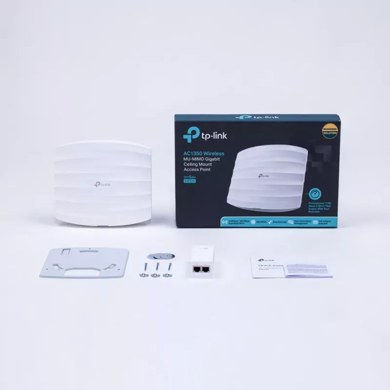 TP-Link Omada EAP225 traadita pääsupunkt 1350 Mbit/s Valge Power over Ethernet (PoE)
