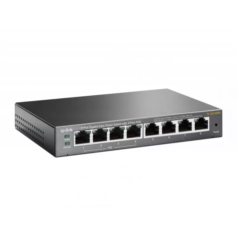 Hallatav lüliti TP-Link TL-SG108PE 8-port Gigabit 4 PoE-pordiga