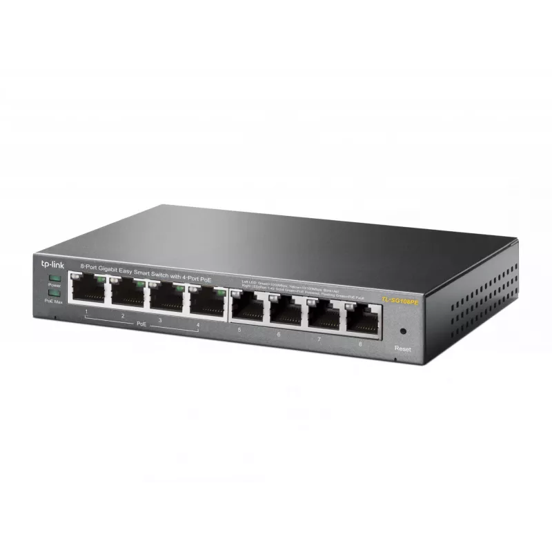 Hallatav lüliti TP-Link TL-SG108PE 8-port Gigabit 4 PoE-pordiga