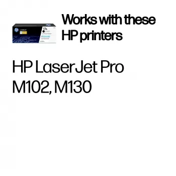 HP 17A must originaal LaserJet toonerikassett, 1600 lehekülge, must, 1 tk