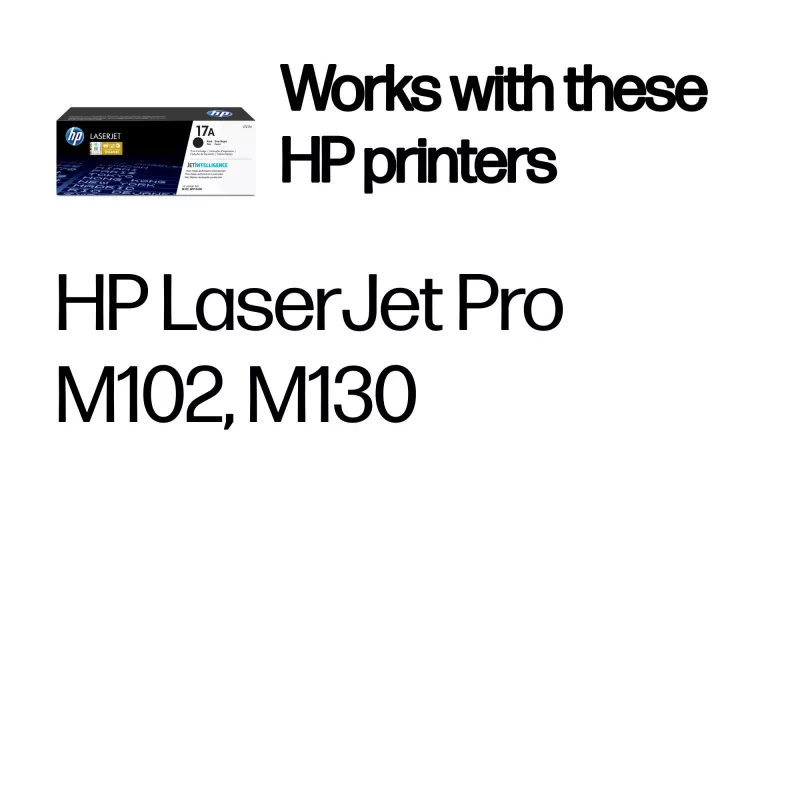 HP 17A must originaal LaserJet toonerikassett, 1600 lehekülge, must, 1 tk