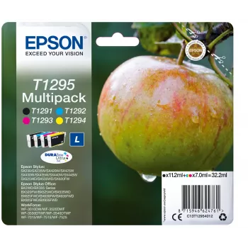 Tindikassett Epson Mitmikpakend T1295 Must Tsüaan magenta Kollane