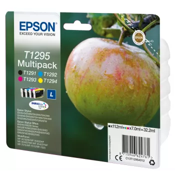 Tindikassett Epson Mitmikpakend T1295 Must Tsüaan magenta Kollane