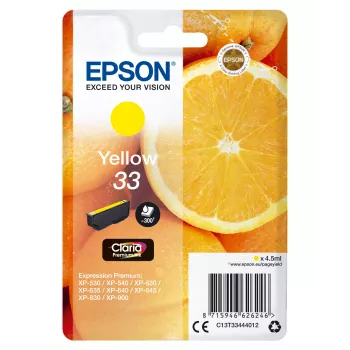 Epson oranžs Singlepack kollane 33 Claria Premium Ink