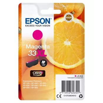 Cartridge Epson 33XL magenta 650 lehekülge C13T33634012