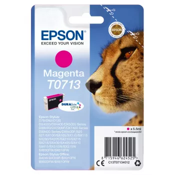 Epson Singlepack Magenta T0713 DURABrite Ultra tint