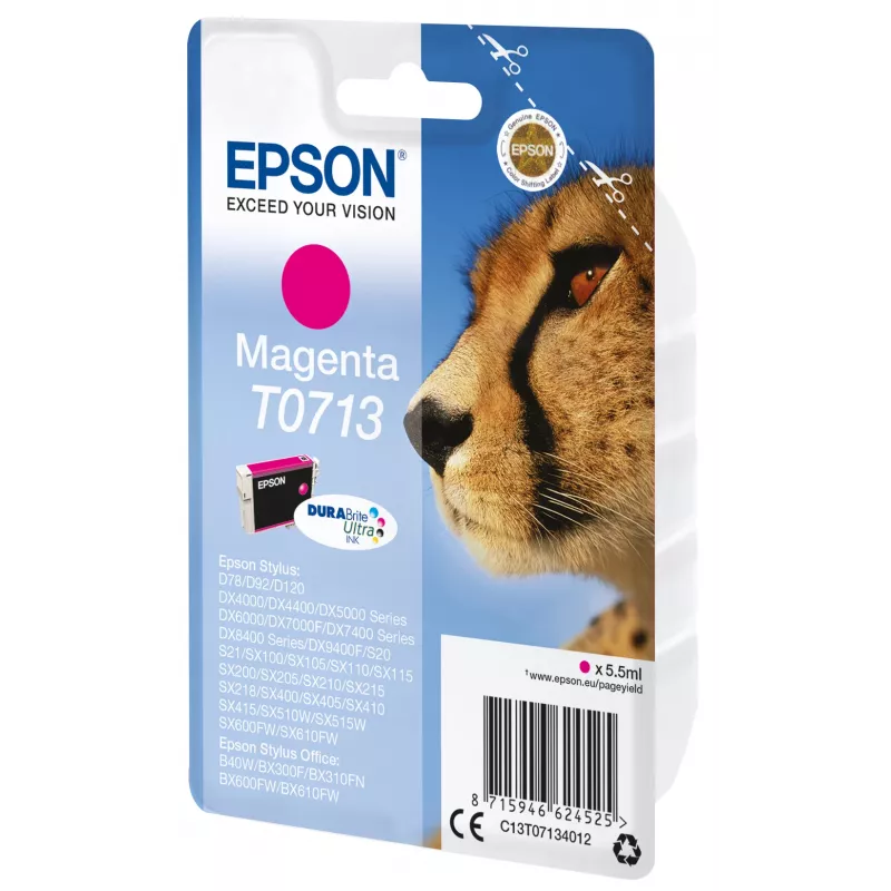 Epson Singlepack Magenta T0713 DURABrite Ultra tint