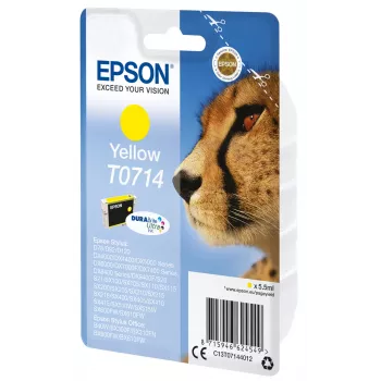 Epson Singlepack kollane T0714 DURABrite Ultra Ink