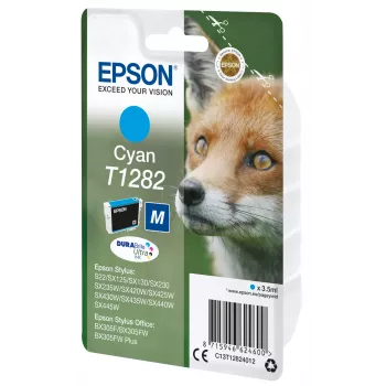 Epson Fox Singlepack tsüaan T1282 DURABrite Ultra tint, tsüaan, 3,5 ml, 1 tk, 260 lehekülge