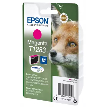 Epson Fox Singlepack Magenta T1283 DURABrite Ultra Ink, Magenta, pigmendipõhine tint, 3.5 ml, 1 tk, 160 lehekülge