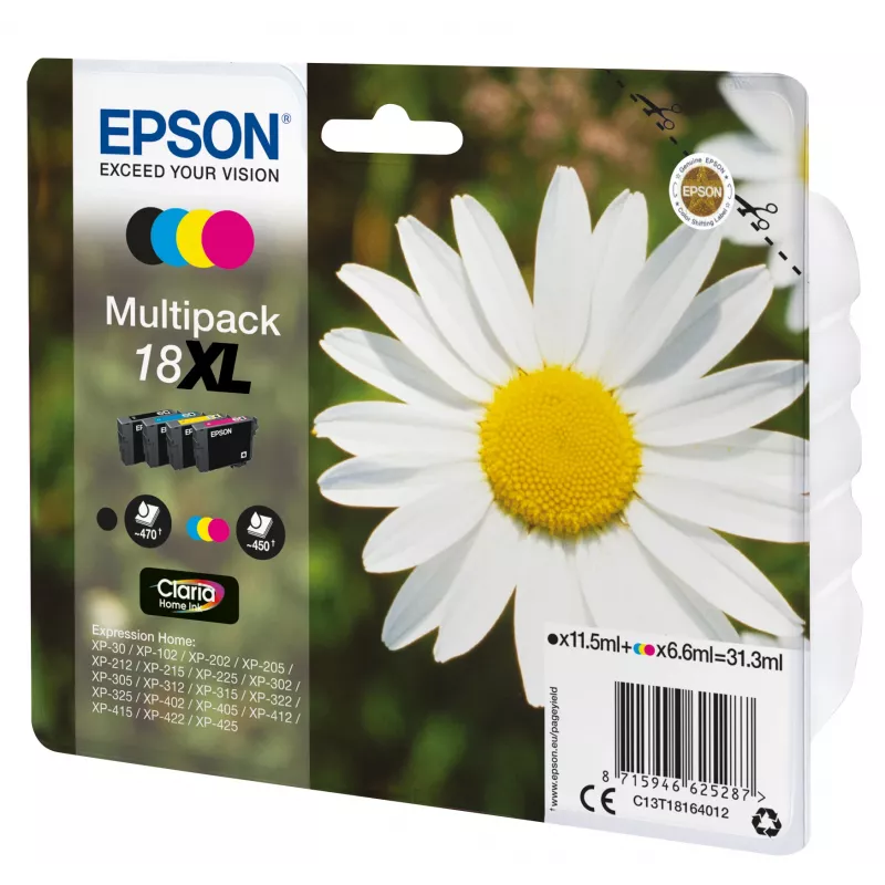 Epson Daisy Multipakett 4 värvi 18XL Claria Home Ink