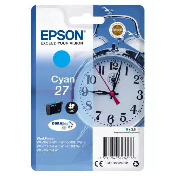 Epson äratuskell üksikpakend tsüaan 27 DURABrite Ultra tint