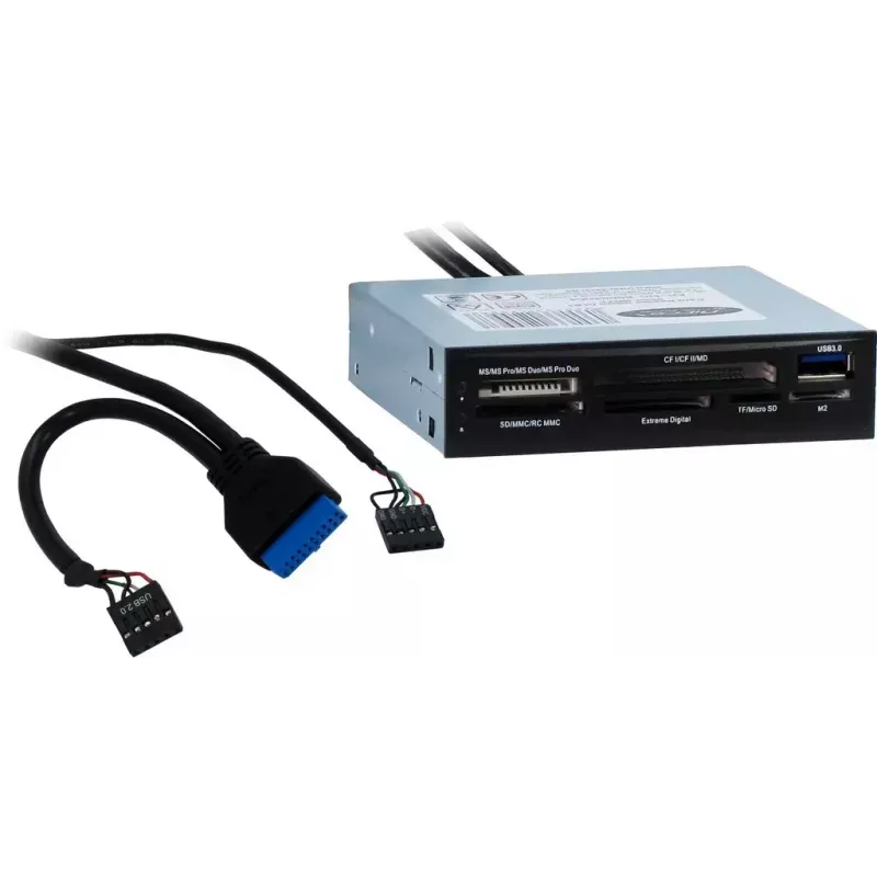 Kaardilugeja Inter-Tech CI-01 USB 3.2 Gen 1 sisemine must