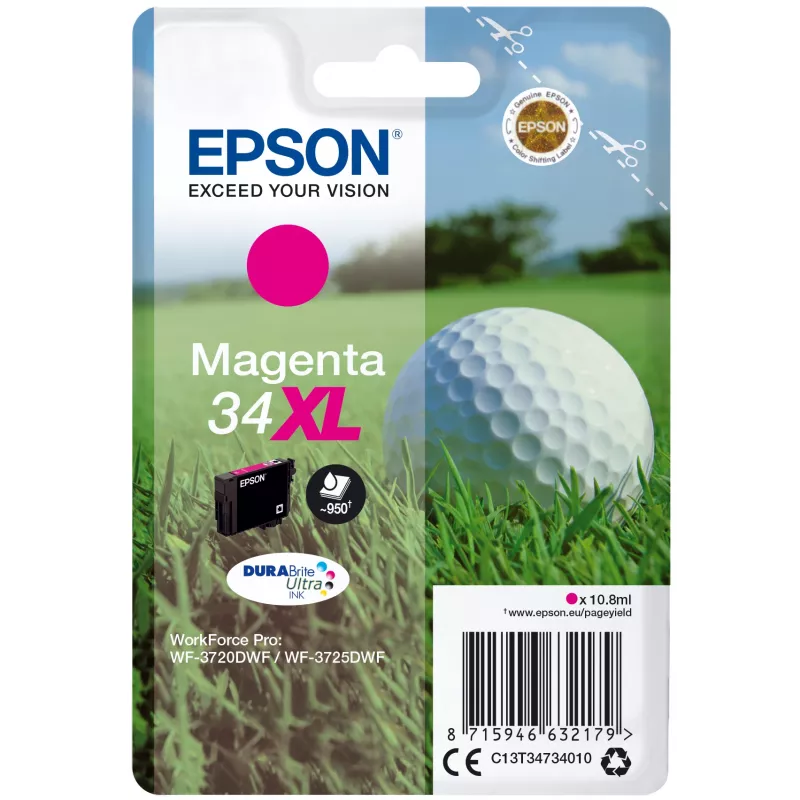 Kassett Epson 34XL magenta 950 lehekülge C13T34734010