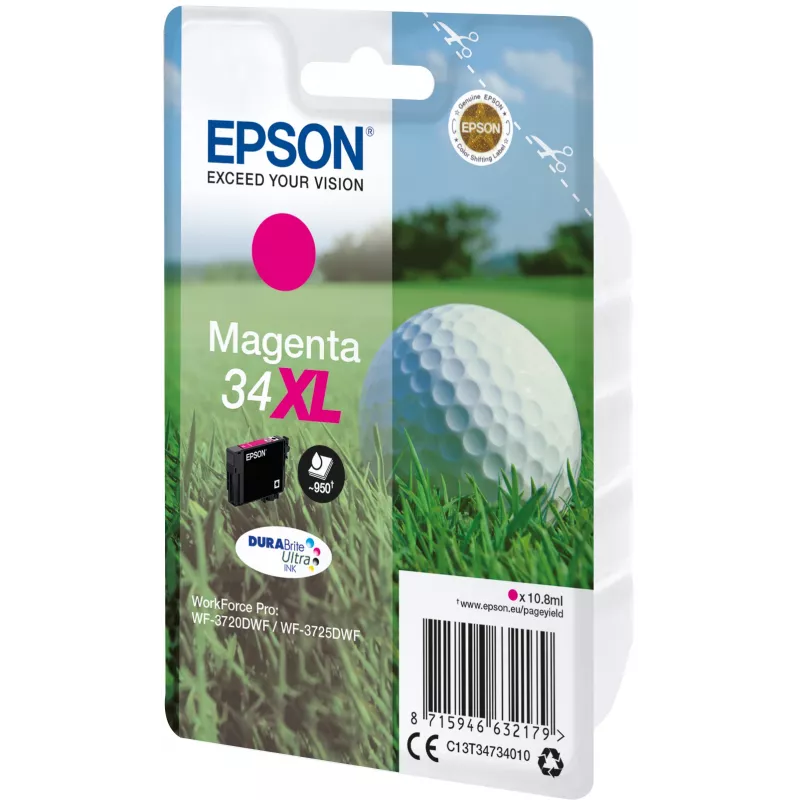 Kassett Epson 34XL magenta 950 lehekülge C13T34734010