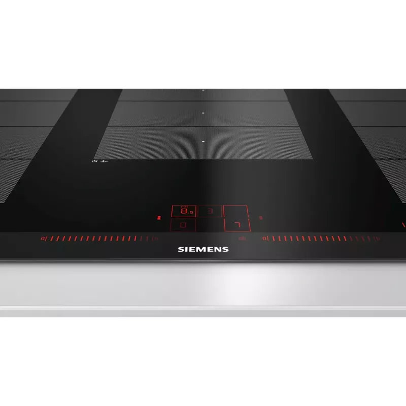Siemens EX975LXC1E pliit, must, roostevaba teras, sisseehitatav tsoon-induktsioonpliit, 5 tsooni