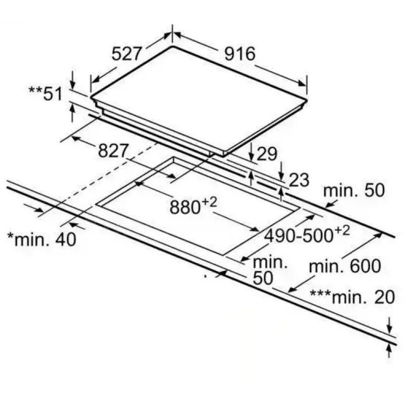 Bosch Serie 8 PXV975DC1E pliit must sisseehitatav 90 cm tsooninduktsioonpliit 5 tsooni