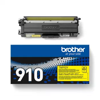 Toner Brother TN910Y Ultra Jumbo 10000 lehekülge kollane