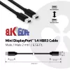 CLUB3D Mini DisplayPort 1.4 kaabel HBR3 8K60Hz Isane / Isane 2 m / 6,56 jalga