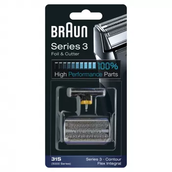 Raseerimispea BRAUN Series 3 31S — asenduspea, üksikpea, must, 10 g