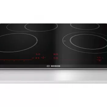 Bosch Serie 8 PKN675DP1D pliit, must, roostevaba teras, sisseehitatud keraamiline pliit, 4 tsooni