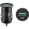 Sõiduki laadimisadapter Goobay 18 W Quick Charge 3.0 must