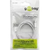 Lightning USB laadimis- ja sünkroonimiskaabel Goobay 72905