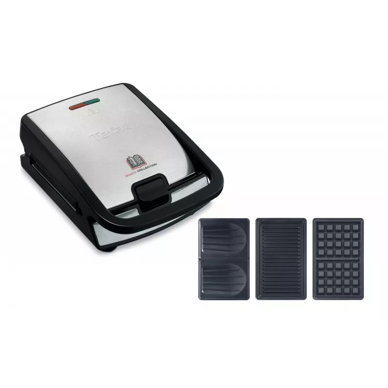 Tefal Snack Collection SW852D võileivamasin 700 W Must, Roostevaba teras