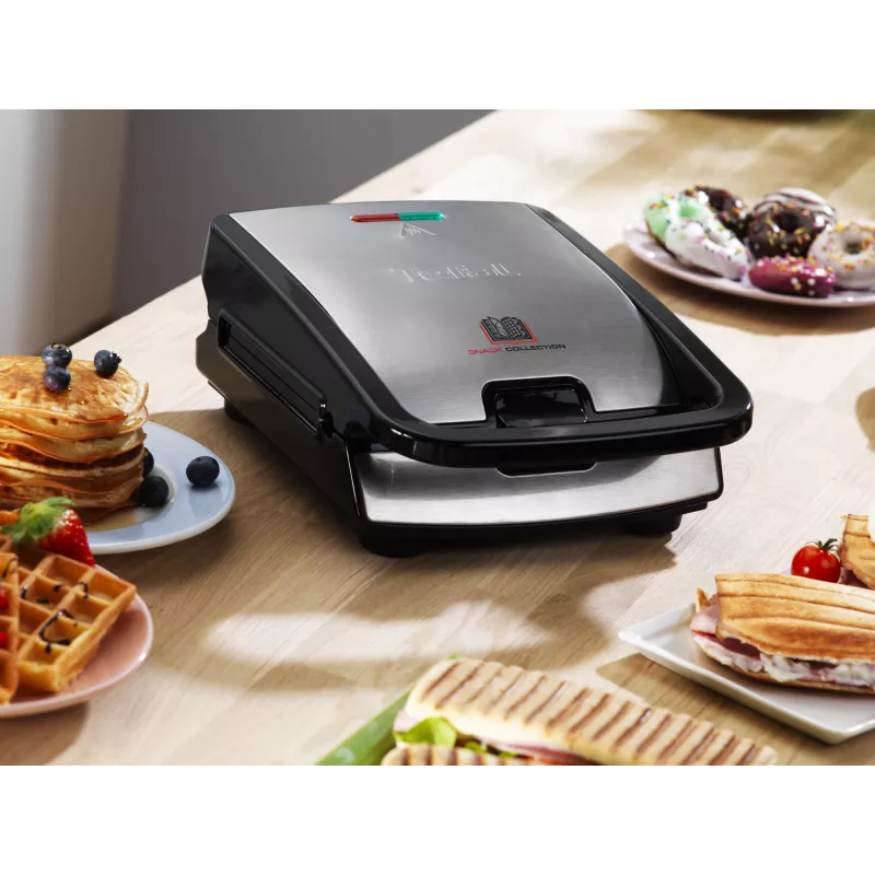 Tefal Snack Collection SW852D võileivamasin 700 W Must, Roostevaba teras