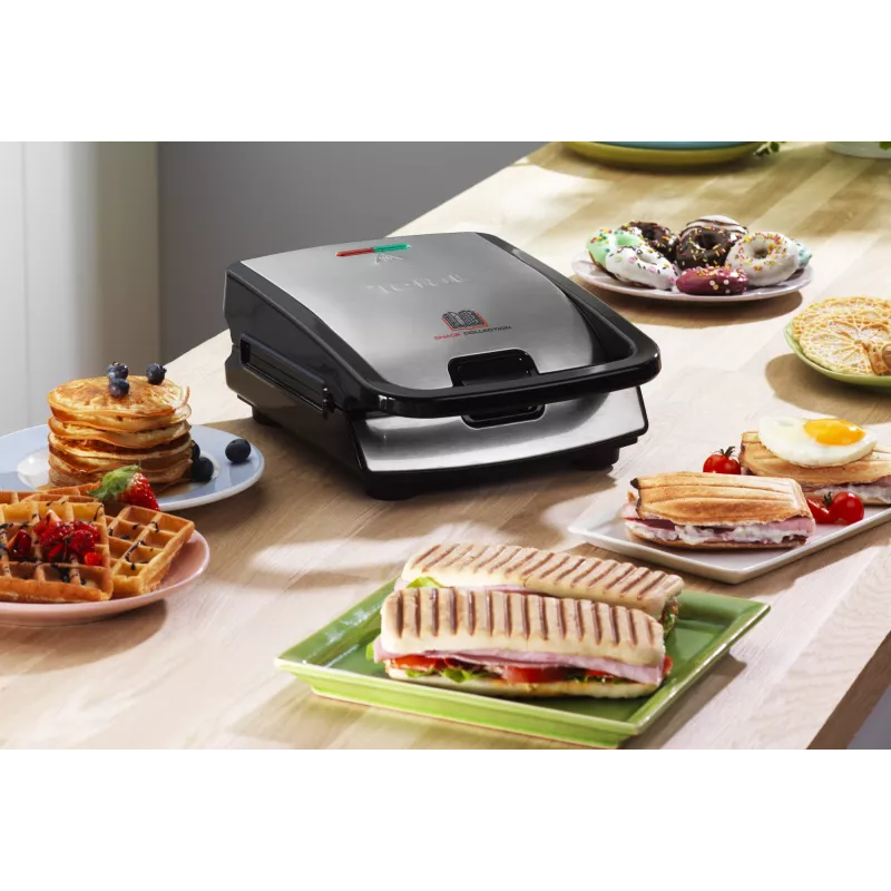 Tefal Snack Collection SW852D võileivamasin 700 W Must, Roostevaba teras