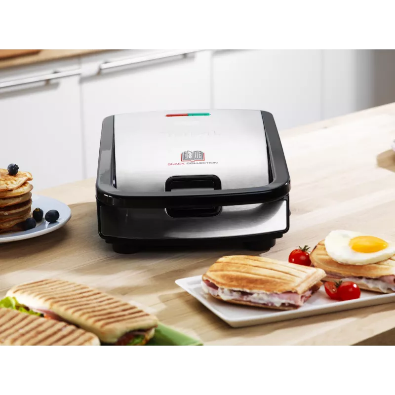Tefal Snack Collection SW852D võileivamasin 700 W Must, Roostevaba teras