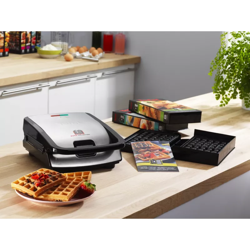 Tefal Snack Collection SW852D võileivamasin 700 W Must, Roostevaba teras