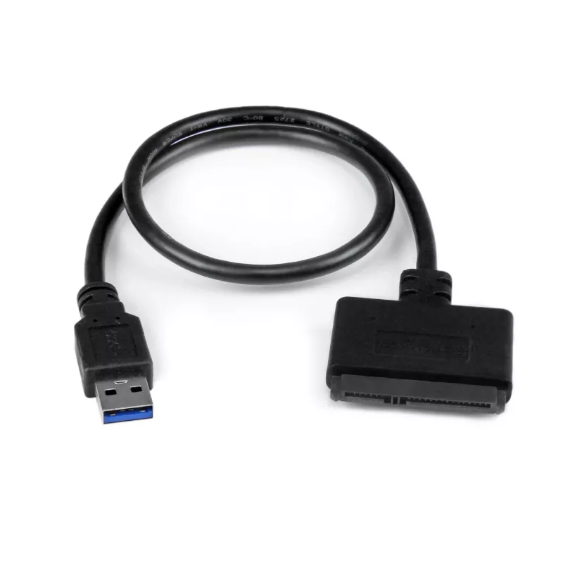 StarTech.com SATA to USB kaabel with UASP, Must, 6 Gbit/s, CE, FCC, 0 - 60 °C, -10 - 70 °C, 49 mm