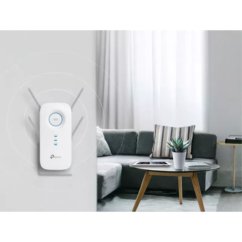 TP-Link RE650 võrgu laiendaja Võrgusaadik Valge 10, 100, 1000 Mbit/s