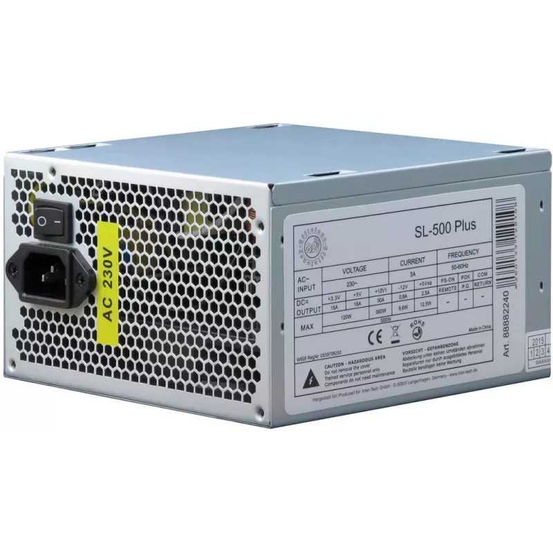 INTER-TECH Toiteplokk SL-500 Plus 500W ATX