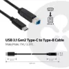 CLUB3D USB 3.1 Gen2 Type-C kuni Type-B kaabel isane/isane, 1 M./ 3.3 Ft.