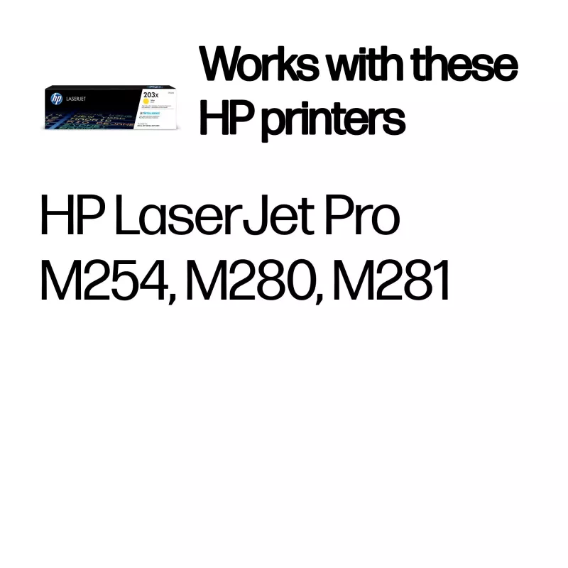 HP LaserJet 203X suure saagikusega kollane originaaltoonerikassett
