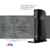 CLUB3D USB3.2 Gen1 Type A või C kahe ekraaniga 4K60Hz dokkimisjaam DisplayLink® sertifikaadiga