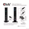 CLUB3D USB3.2 Gen1 Type A või C kahe ekraaniga 4K60Hz dokkimisjaam DisplayLink® sertifikaadiga